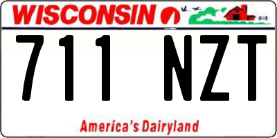 WI license plate 711NZT