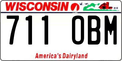 WI license plate 711OBM