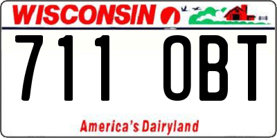 WI license plate 711OBT