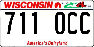WI license plate 711OCC