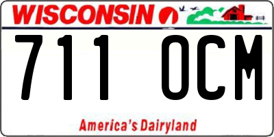 WI license plate 711OCM
