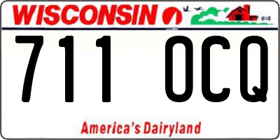 WI license plate 711OCQ
