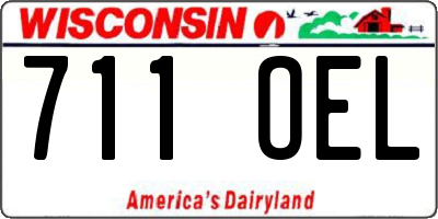 WI license plate 711OEL