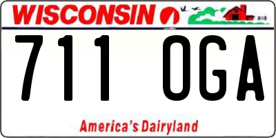 WI license plate 711OGA