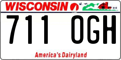WI license plate 711OGH