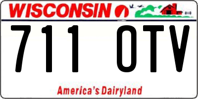 WI license plate 711OTV