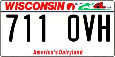 WI license plate 711OVH