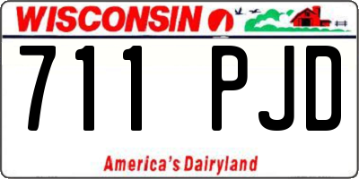 WI license plate 711PJD