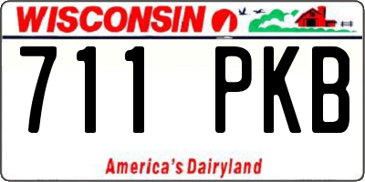 WI license plate 711PKB