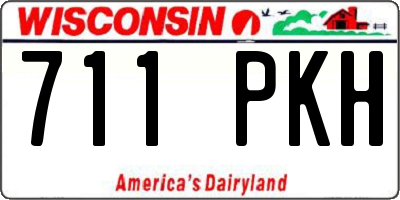 WI license plate 711PKH