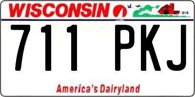 WI license plate 711PKJ