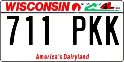 WI license plate 711PKK