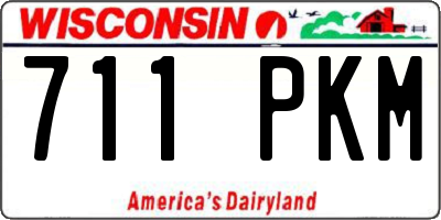 WI license plate 711PKM