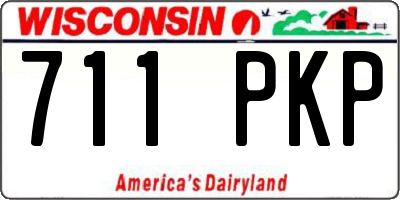WI license plate 711PKP