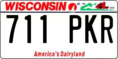 WI license plate 711PKR