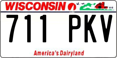 WI license plate 711PKV