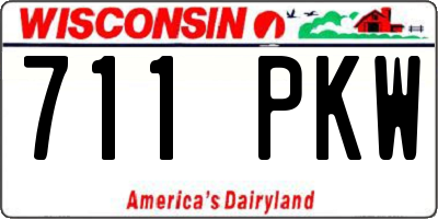 WI license plate 711PKW