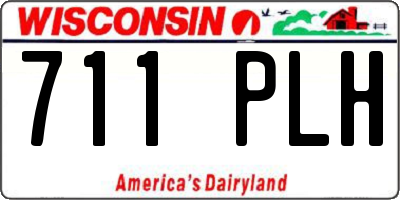 WI license plate 711PLH