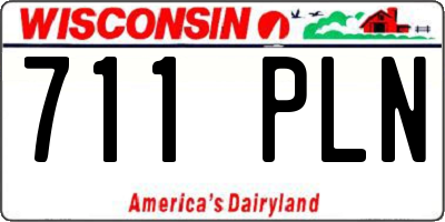 WI license plate 711PLN