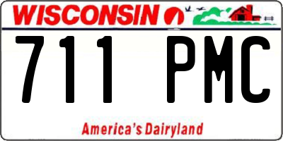 WI license plate 711PMC
