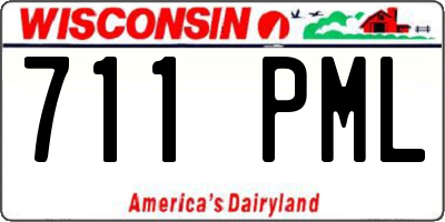 WI license plate 711PML