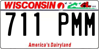 WI license plate 711PMM