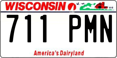WI license plate 711PMN