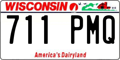 WI license plate 711PMQ