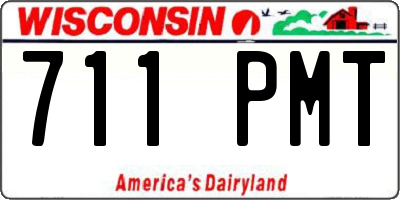WI license plate 711PMT