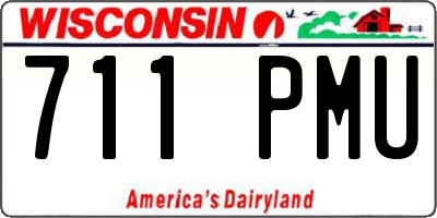 WI license plate 711PMU