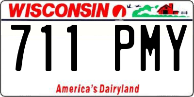 WI license plate 711PMY