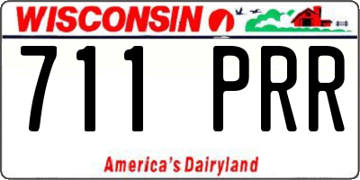 WI license plate 711PRR