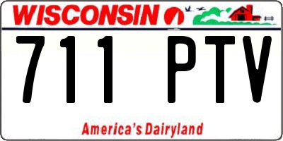 WI license plate 711PTV