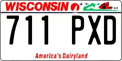 WI license plate 711PXD