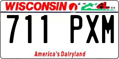 WI license plate 711PXM