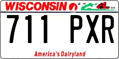 WI license plate 711PXR