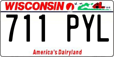 WI license plate 711PYL