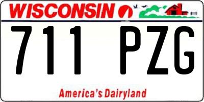 WI license plate 711PZG