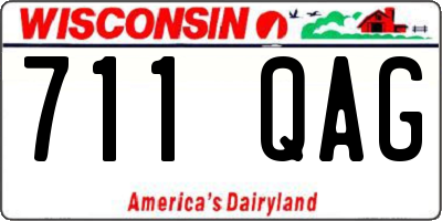 WI license plate 711QAG