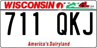 WI license plate 711QKJ