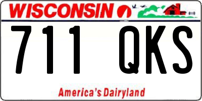 WI license plate 711QKS