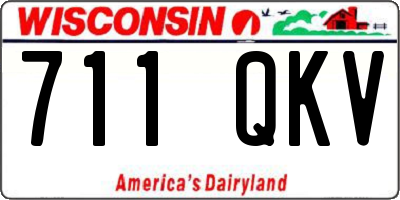 WI license plate 711QKV