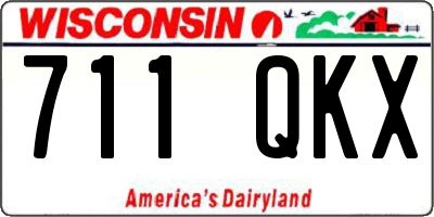 WI license plate 711QKX