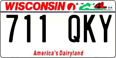 WI license plate 711QKY