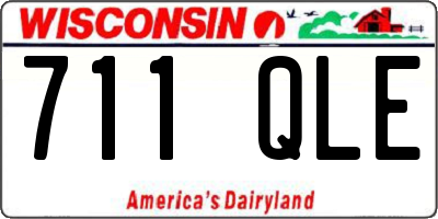 WI license plate 711QLE