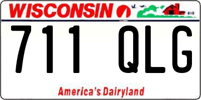 WI license plate 711QLG