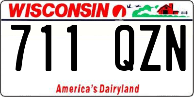 WI license plate 711QZN
