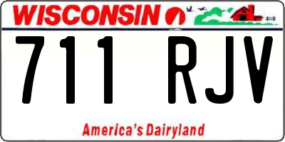 WI license plate 711RJV