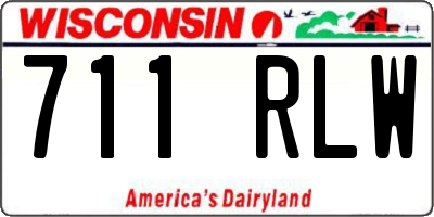WI license plate 711RLW