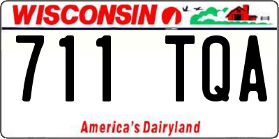 WI license plate 711TQA